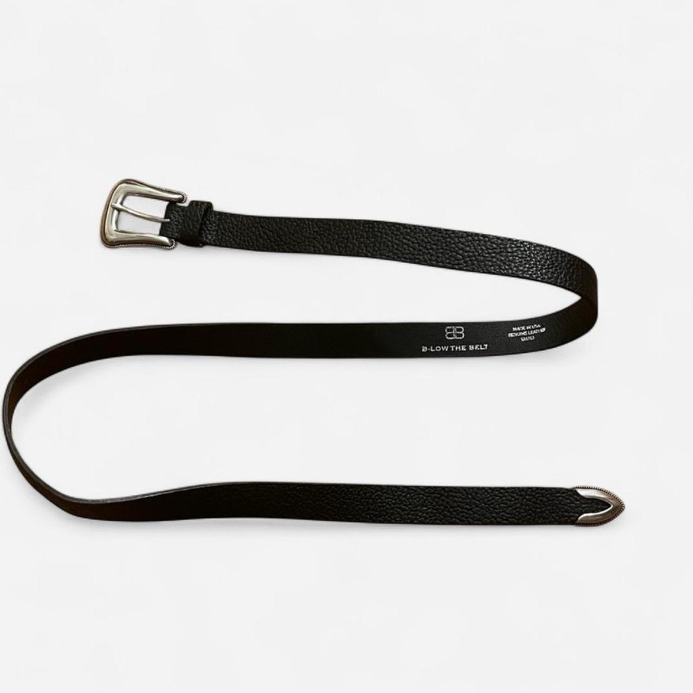 B-Low the Belt Black Leather Belt
